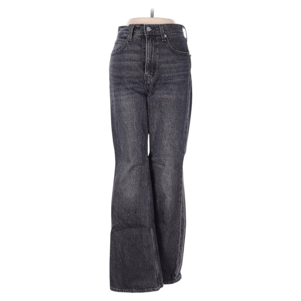 Levi’s 70s High Flare Jeans | Size 24 | Washed Black High Rise Denim
